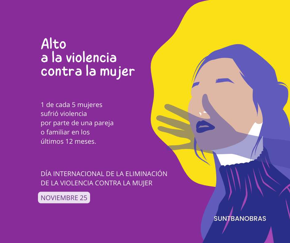 Día Internacional De La Eliminación De La Violencia Contra La Mujer Suntbanobras